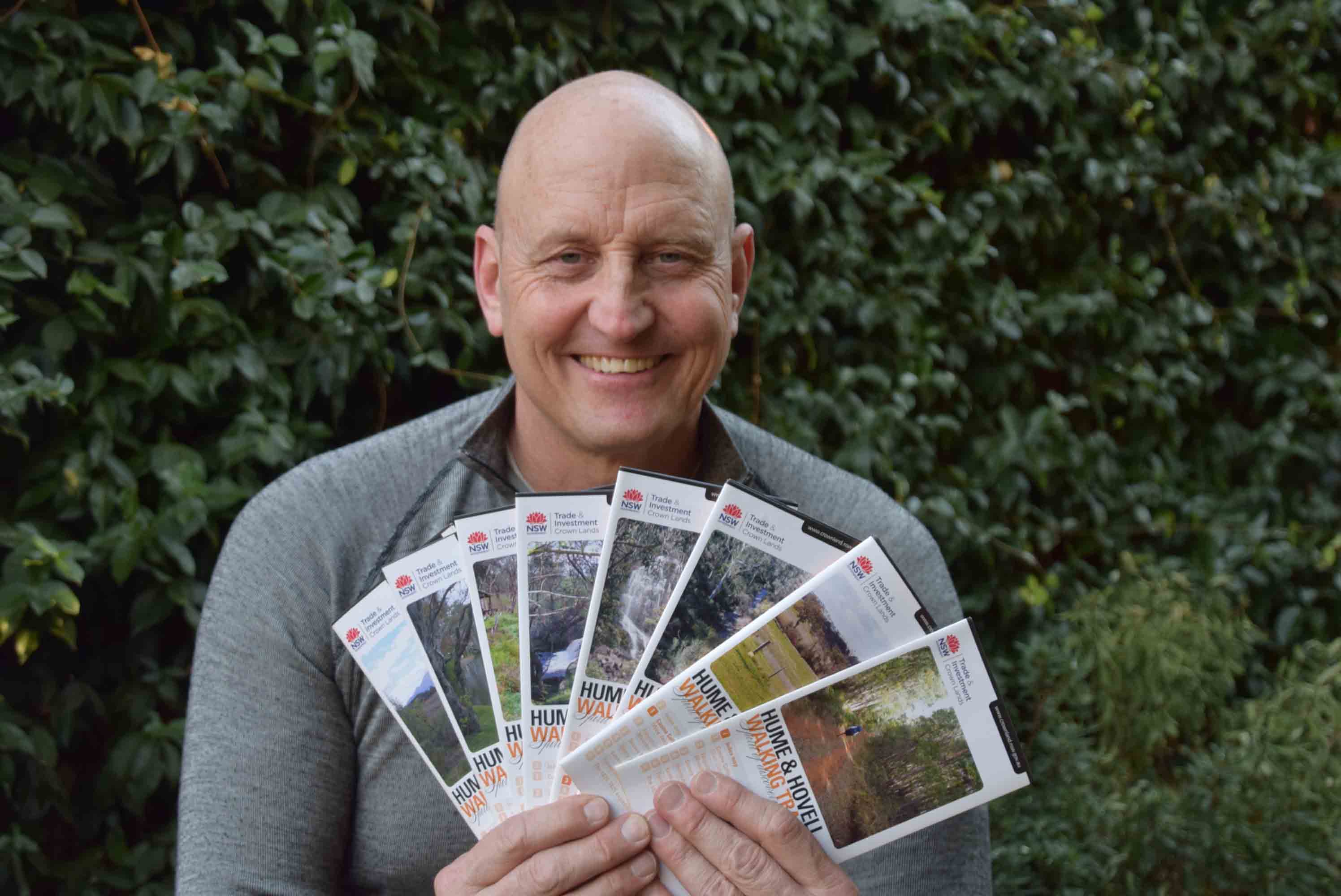 Tim with the Hume and Hovell map set