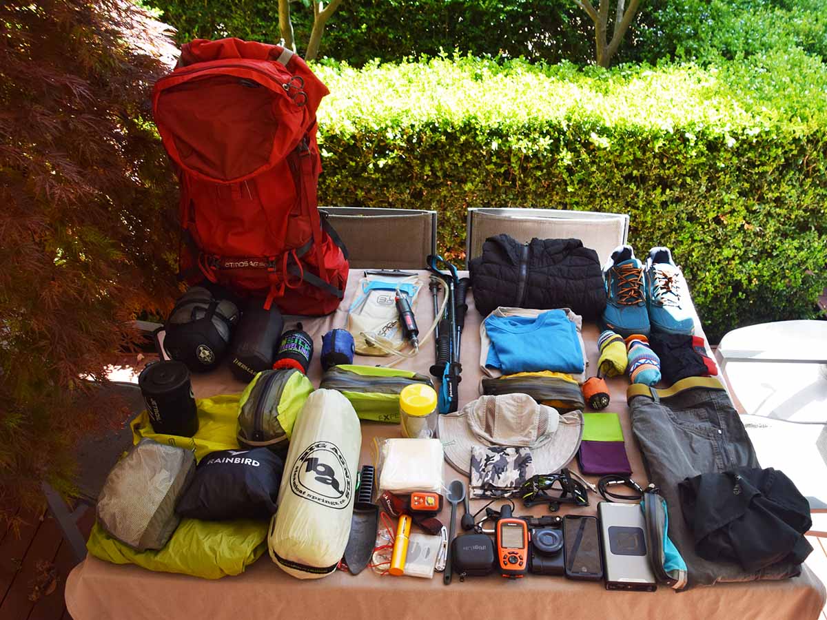 Tim's Gear for the Great North Walk