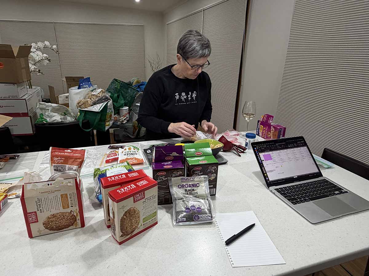 Food prep for the Heysen